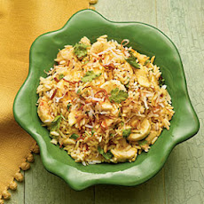 Coconut-Curry Bananas and Rice