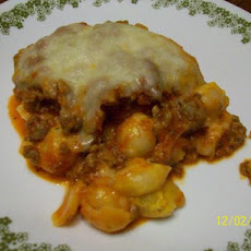 Cheesy Cheddar Mock Lasagna