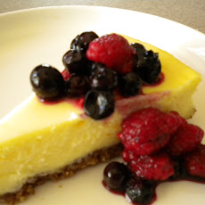 White Chocolate Almond Cheesecake