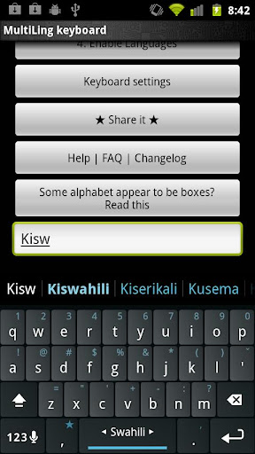 Swahili Keyboard Plugin
