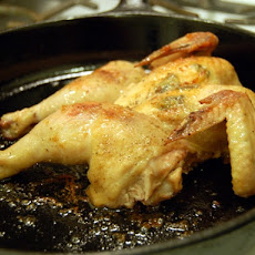 Poussin with Arugula and Bread Salad