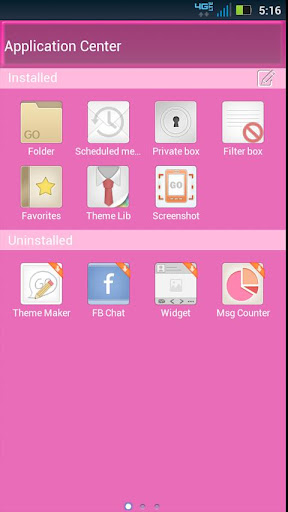 【免費個人化App】GO SMS Hot Pink Pearl Theme-APP點子