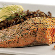Salmon with Dill, Fennel and Lemon Rub
