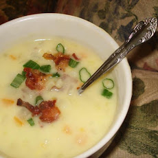 Skin-On Potato Soup