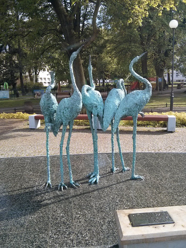 Rzeźby żurawi