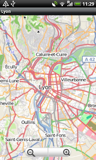 Lyon Street Map