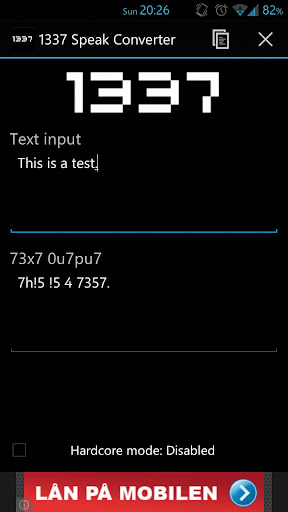 1337 Speak Converter