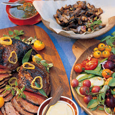 Tri-Tip Steaks with Chimichurri and Garlic Aioli