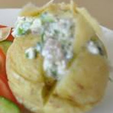 Jacket Potatoes W/Herbed Cottage Cheese (Diabetic Friendly)