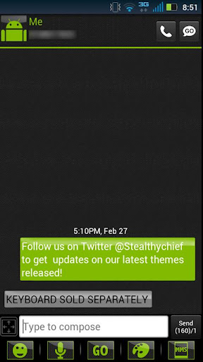 【免費個人化App】GO SMS Clean Green Theme-APP點子