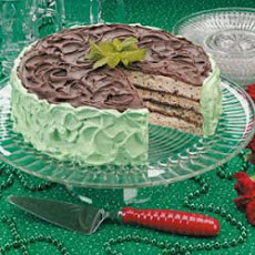Minted Chocolate Torte