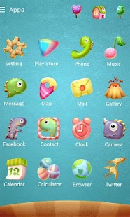 How to install Dinosaur GO Launcher Theme v1.1 apk for bluestacks