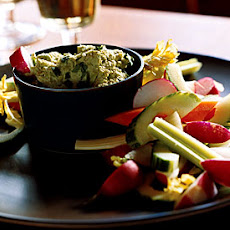 Edamame Dip with Crudites
