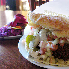 Greek Bean Pita Sandwich