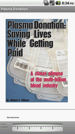 Plasma Donation Book