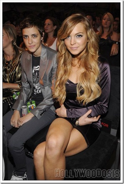 Lindsay Lohan y Samantha Ronson su novia en los premios MTV 2008 5