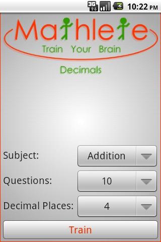 Mathlete Decimals