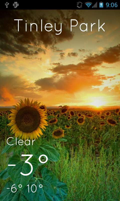 Android application WeaMeter screenshort