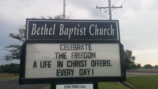 Bethel Baptist Church Entrance Sign