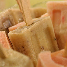 Banana Blueberry Swirl Popsicles