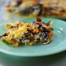 Mushroom Bacon Breakfast Strata