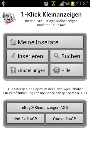 1-klick-kleinanzeigen-free for android screenshot