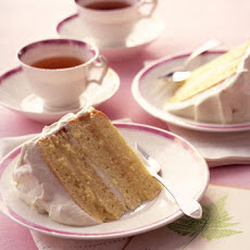 Genoise Layer Cake with Rum Syrup and Whipped Cream Frosting