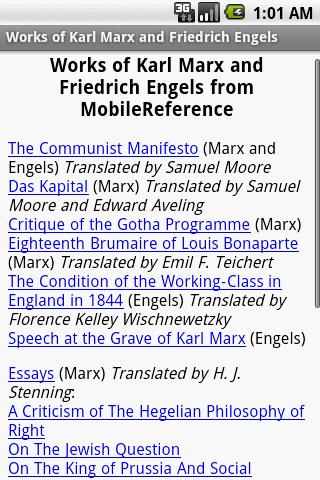 Works of Marx and Engels