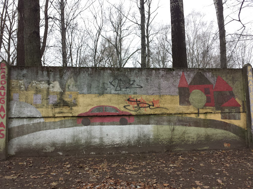 Wall Painting - Riding Car