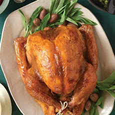 Roast Turkey with Brown Sugar and Mustard Glaze