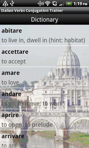 Italian Verbs Conjugation