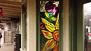 Flower Stain Glass Mural