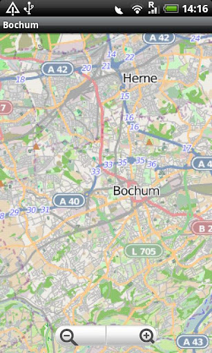 Bochum Street Map