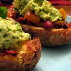 Mini Baked Potatoes With Guacamole