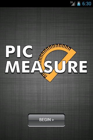 Android application Pic Measure screenshort
