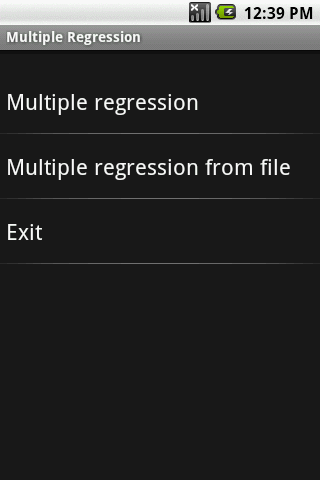 Multiple Regression