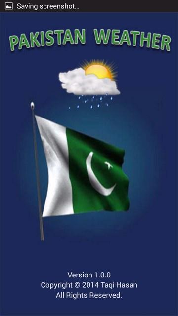 Android application Pakistan Weather screenshort