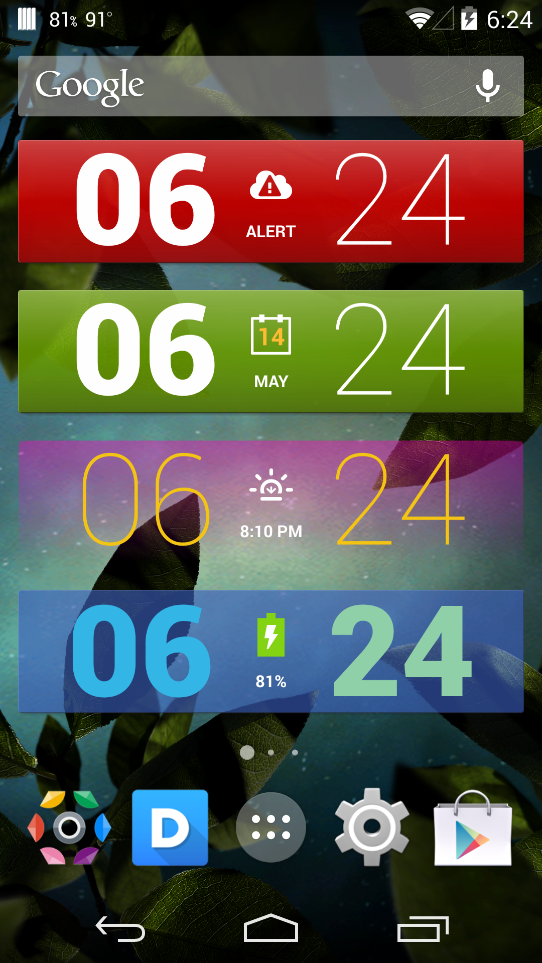 Android application Colourform XP (for HD Widgets) screenshort