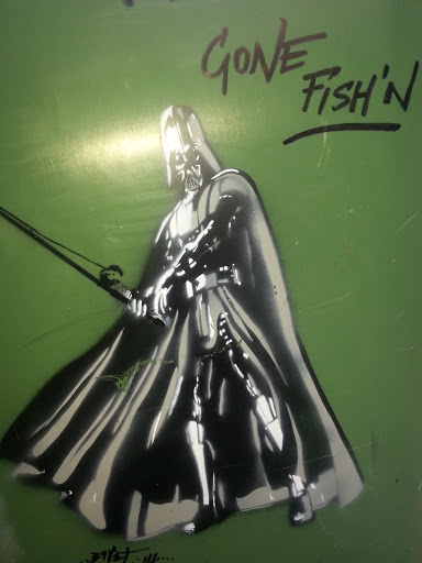 Gone Fishin' Art Mural