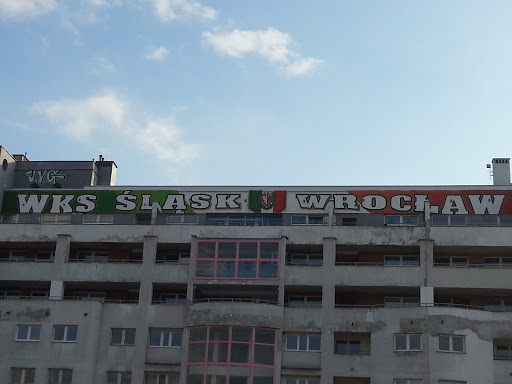 Mural WKS Śląsk Wrocław na Trzebnickiej