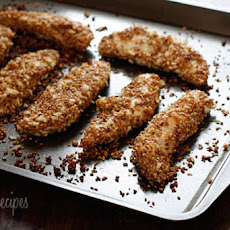 Sesame Encrusted Baked Chicken Tenders