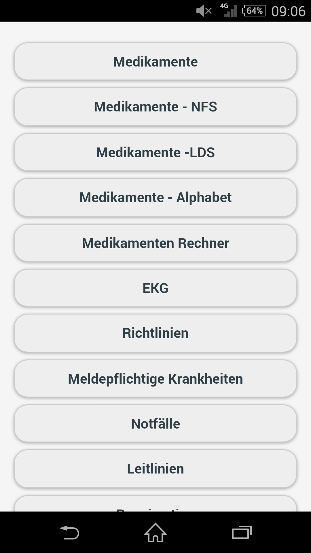 Android application Notfallsanitäter - APP screenshort