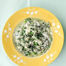 Spinach Risotto with Peas