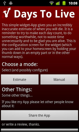 免費下載生產應用APP|Days To Live DeathClock Widget app開箱文|APP開箱王