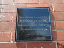 Manning Clark Plaque 