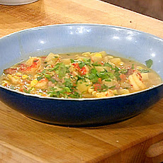 Corn, Crawfish and Andouille Chowder