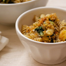 Fusilli with Squash, Chard, Walnuts, and Pangritata