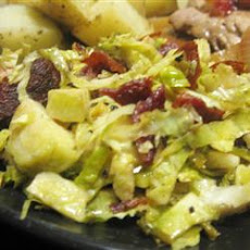 Shaved Brussels Sprouts with Bacon and Almonds