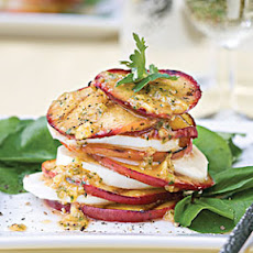 Grilled Peach-and-Mozzarella Salad
