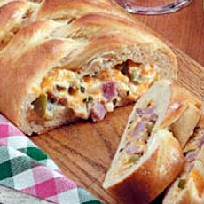 Cheesy Ham Braid